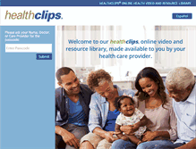 Tablet Screenshot of healthclips.com